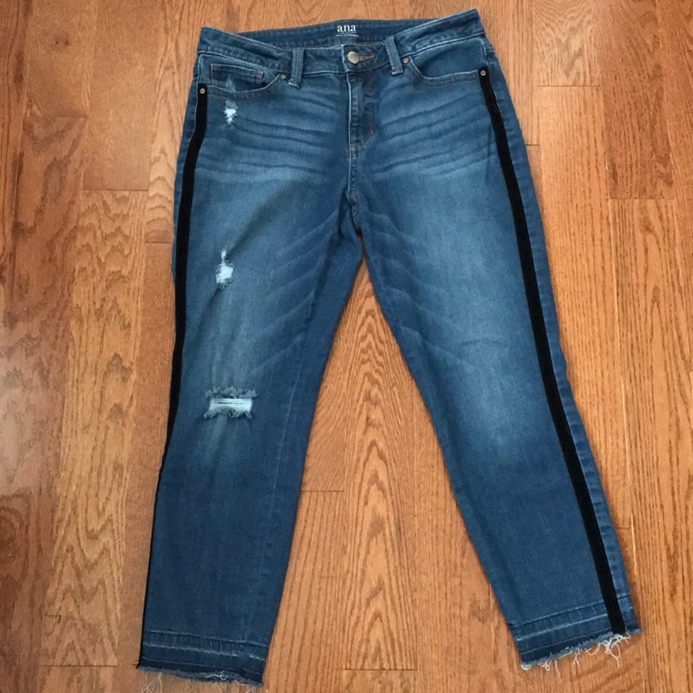 Black Striped Jeans